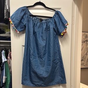 Forever 21 Light Blue Off-Shoulder Top